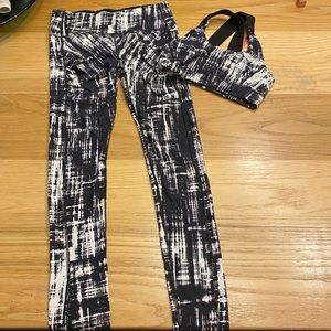 Matching legging/sports bra set